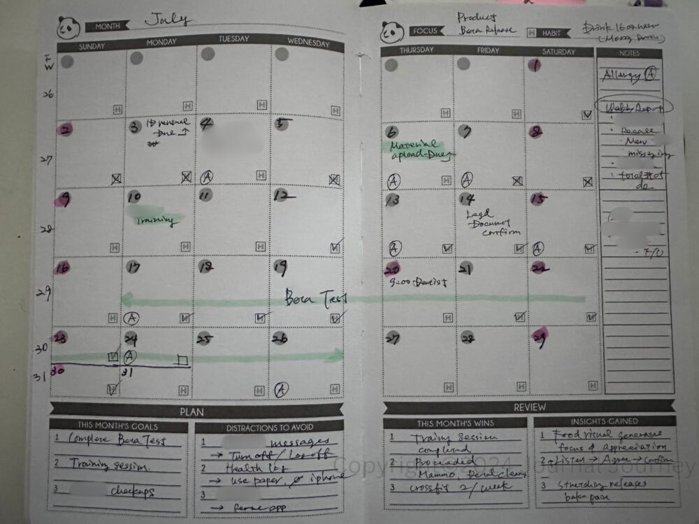 Panda-Planner-Daily-Review-Monthly-Page