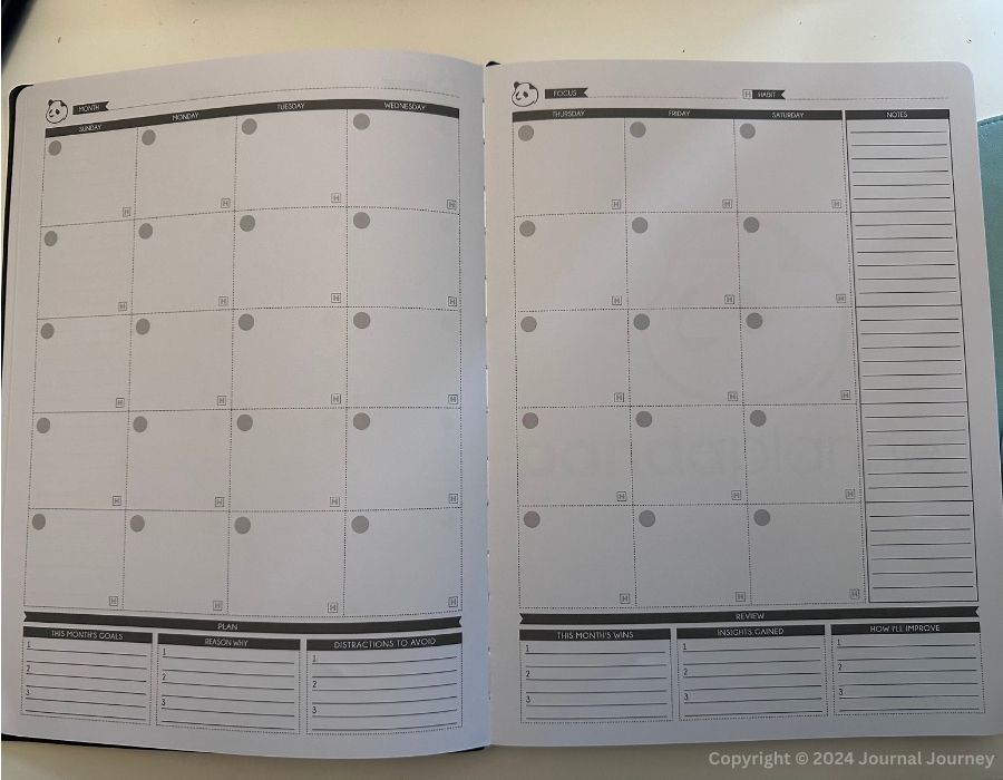 Panda-Planner-Weekly-Monthly-Page