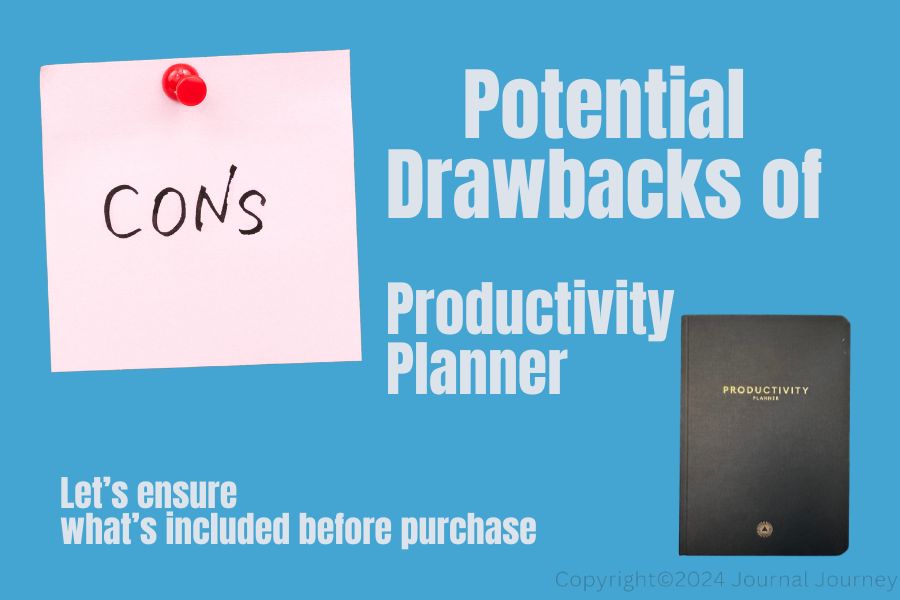 The Productivity Planner by Intelligent Change: A Look at Potential Drawbacks
