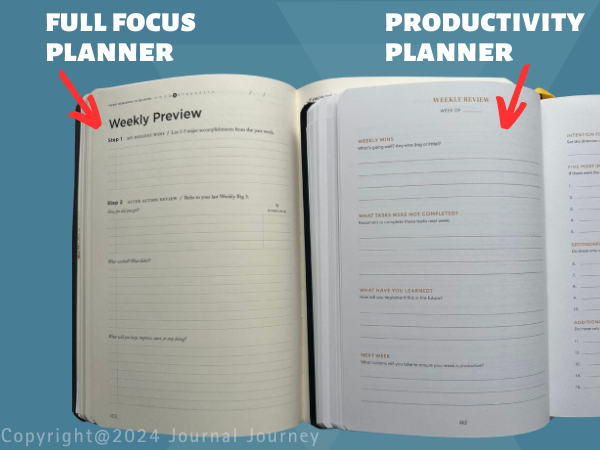 FullFocus_ProductivityPlanner_Comparison_Weekly_Review